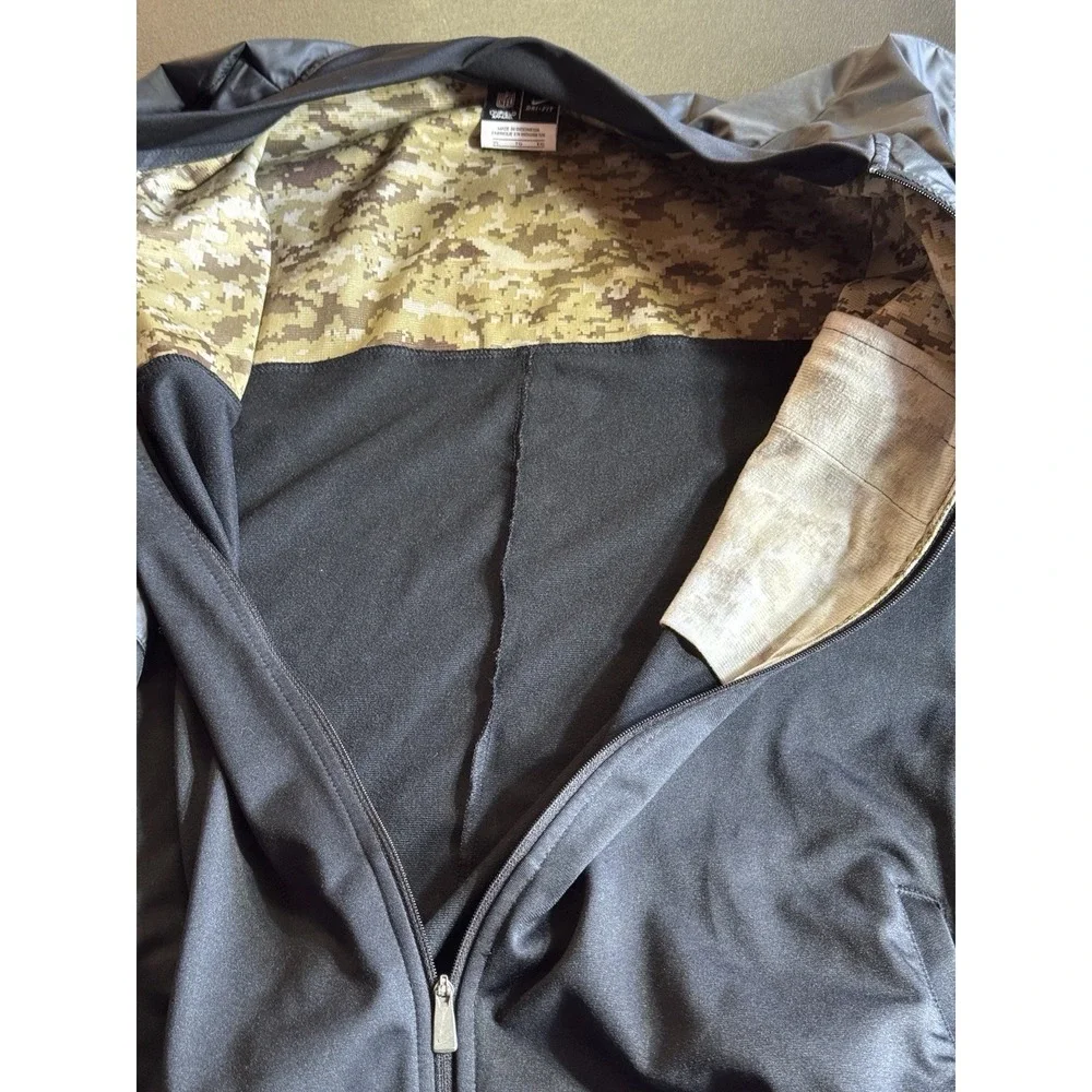 Nike Raiders Salute To Service Jacket XL NFL On Field Dri-Fit Full Zip - Picture 12 of 16